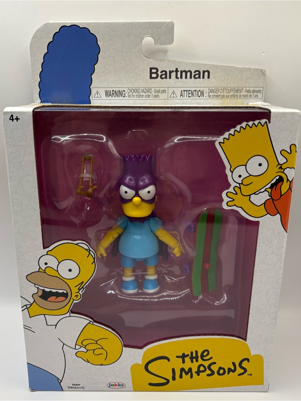 The Simpsons “Bartman” Action Figure Jakks Pacific Figure New!